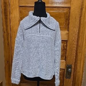 90 Degree By Reflex Women's Light Gray Long Sleeve Sweatshirt M